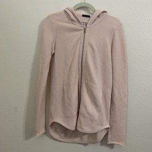 ATM Anthony Thomas Melillo Womens Sweatshirt Jacket Size S Blush Pink